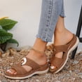 thumbnail image 5 of NOKIO Floor&nbsp;Slippers for Women's Beach Slope Heel Slippers Hollow Casual Slippers Slope Bottom Shoes Retro Slippers, 5 of 9