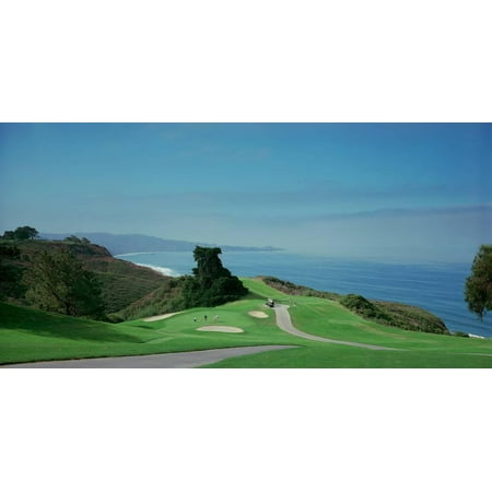 Golf Course at the Coast, Torrey Pines Golf Course, San Diego, California, USA Print Wall Art By Panoramic