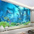 thumbnail image 1 of 3D Wallpaper Ocean Dolphins SKU# WAL0007, 1 of 1