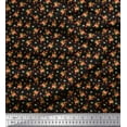 thumbnail image 1 of Soimoi Polyester Crepe Fabric Leaves, & Rose Floral Decor Fabric Printed Yard 42 Inch Wide, 1 of 3