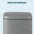 thumbnail image 3 of Goldensoil 3.2 Gallon Stainless Steel Step Trash Can with Lid,Fingerprint-Resistant for Kitchen, Gray, 3 of 8