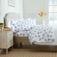thumbnail image 4 of Market & Place Alpine Printed 100% Cotton Flannel Sheet Set, King, Grey Bears, 4-Pieces, 4 of 5