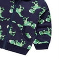 thumbnail image 6 of 2-8T Kids Boys Girls Cartoon Dinosaur Hooded Jacket Casual Zipper Hoodie Coat Outerwear, 6 of 6