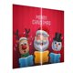 thumbnail image 2 of Cortinas navideñas de tela impermeable con ganchos Festival Holiday Decor Monigote de nieve Zulema Cortinas de ventana 3D de Christma, 2 of 7