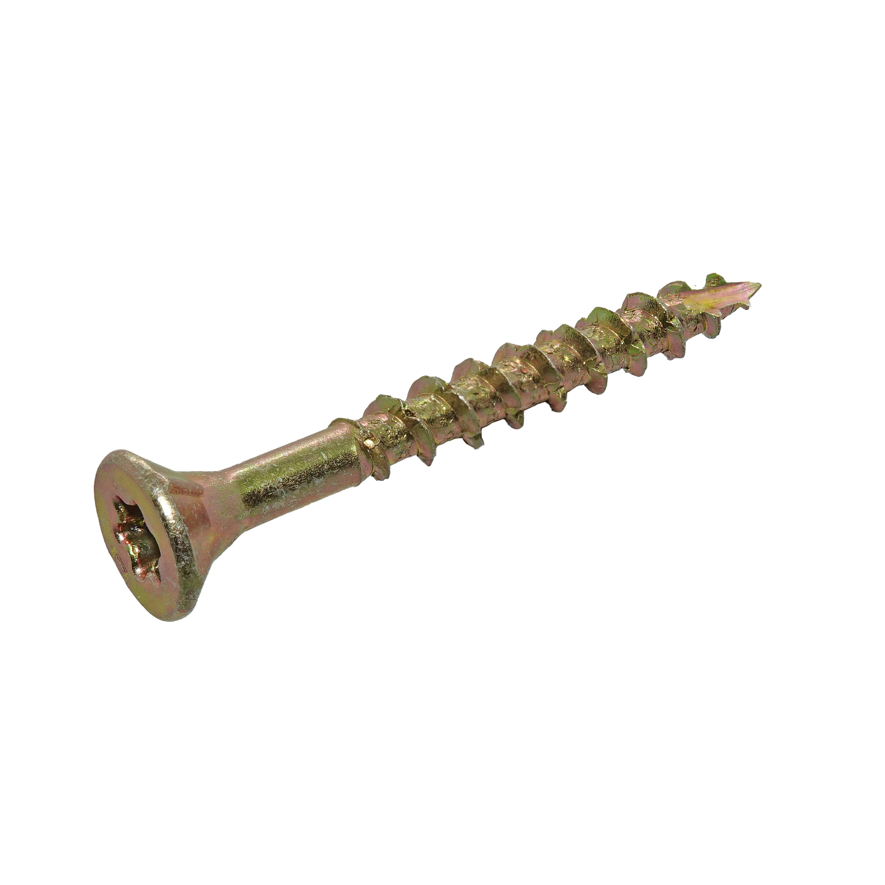 Grip-Rite #8 X 1-5/8 in. Star Drive Gold Construction Wood Screw 1 lb.