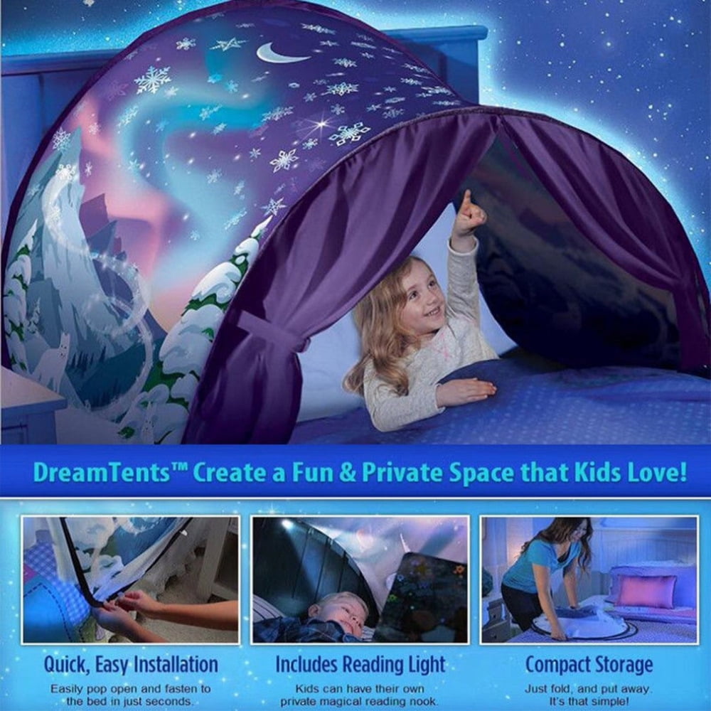 Dream Tents As Seen On TV, Dream Tents For Kids Bed, Innovative Dream Tents Kids Pop Up Bed Tent Playhouse Winter... by