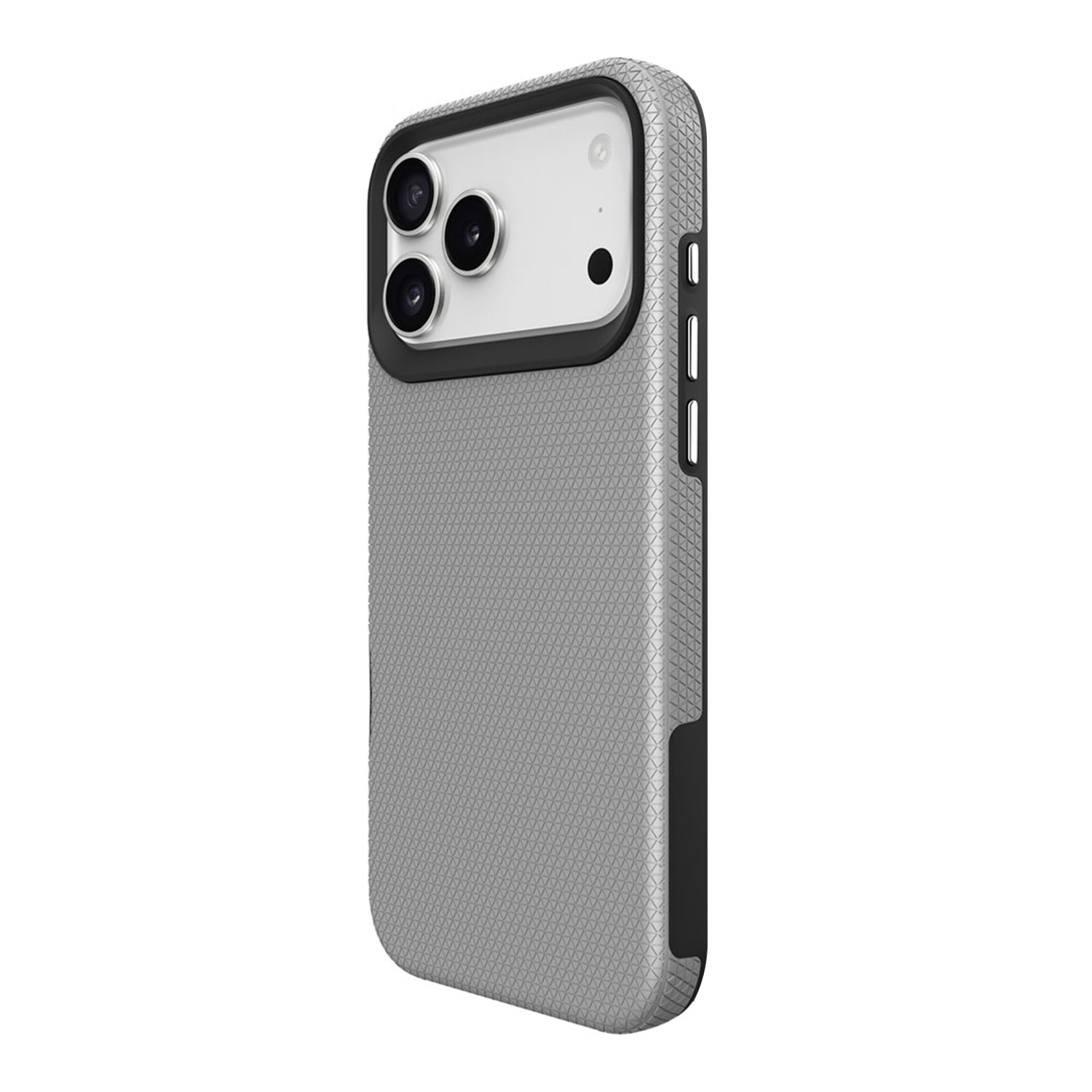 Dual Layer Heavy Protection Case for iPhone 17 Pro Max - Silver