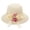 Yellow, variant on Women's Sun Hat Fashionable Cloche Bow Flower Pearl Embellishment Wide Brim UV Protection Foldable Solid Color Elegant Design Beach Summer Vacation Outdoor Garden Casual Yellow