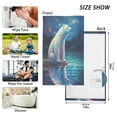 thumbnail image 4 of joogoo 2 PCs Hand Towels Sets Polar Bear in Night Cotton Face Towel Bathroom Decorative, 4 of 7