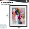 thumbnail image 4 of Stupell Industries Modern Paint Drip Blooms Cascade Black Framed Print Under Glass, 13 x 16, by Riley B, 4 of 8
