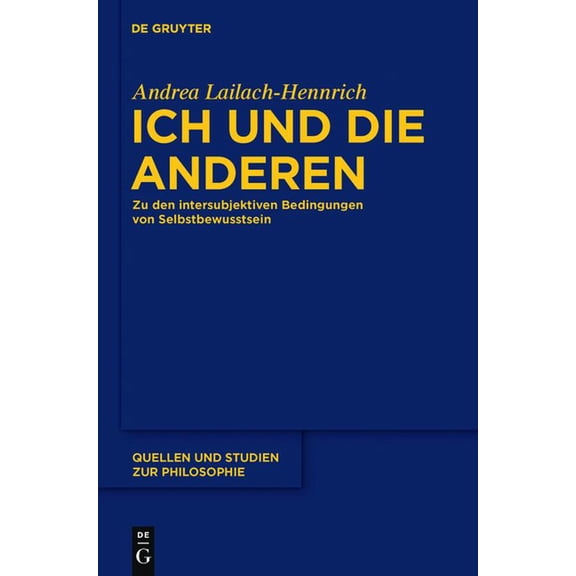Quellen Und Studien Zur Philosophie Ich und die anderen, Book 101, (Hardcover)