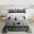 thumbnail image 2 of Castle Fairy 3-Piece Full Gymnast Dance Bedding Comforter Set, 2 of 8