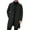 Black, variant on Aihuaihua Men's Trench Coat Winter Thickened Long Elegant Winter Coat Business Wind-Breaker Long Winter Jacket Transition Coat Autumn Winter Warm Trench Coat Plain Navy L