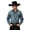 1-Black3898, variant on XIAOCHA Mens Beaded‑Band Cowboy Hat Solid Wide‑Brim Hat Western Rodeo Hat,Black