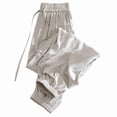 thumbnail image 2 of Plus Size Jogger Pants for Women Solid Lightweight Elastic High Waist Drawstring Relaxed Loungewear, Cozy Style, Sizes M-5XL, 2 of 5