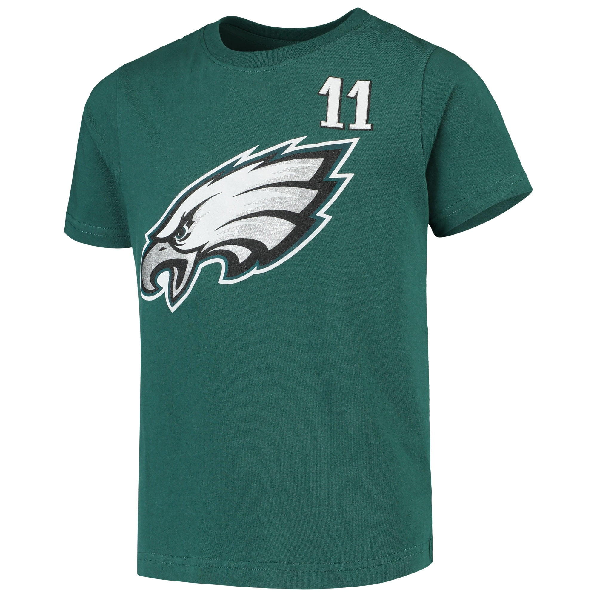 Outerstuff Youth Carson Wentz Midnight Green Philadelphia Eagles Team Color Jersey, Size: XL