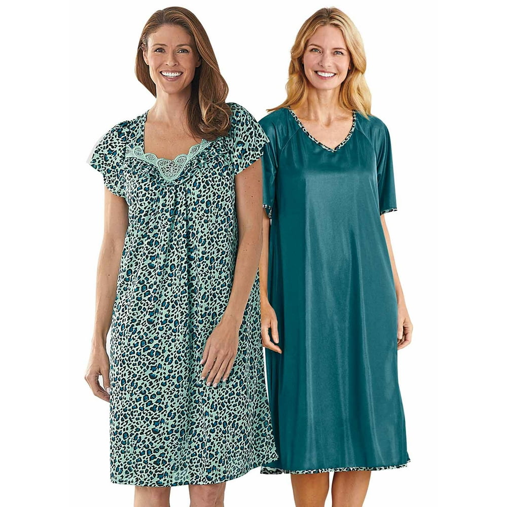 2Pack Tricot Nightgowns by Cozee Corner
