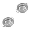 thumbnail image 3 of mmirethe Stainless Steel Sink Dish Drying Rack Organizer Drain Sink Plastic Basket Silver 8.86 Inch 2Set, 3 of 6