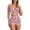 Pink, variant on BRICH Women's 2 Piece Lace Lingerie Sets Heart Lip Graphic Bralettes Boyshorts Set Nightwear Pink XL