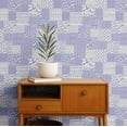 thumbnail image 2 of S4Sassy Patchwork Wallpaper - Purple Walls Covering, 25" x 240" Self-Adhesive Vinyl Wall Paper, Wallwrap, Easy DIY Walls Covering For Boho aesthetic wall decor, Living Room, Living Spaces, 2 of 9