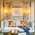 thumbnail image 4 of Fall Pillow Covers 18x18 Set of 2,Thanksgiving Pillows Decorative Throw Pillows Autumn Fall Leaves Outdoor Decor Pillow Cases Fall Decorations for Home Porch Farmhouse, 4 of 6