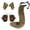 D, variant on FASHOFT Furry Fox Ears Headband And Tail Set Halloween Costumes Claws Paws Animal Cosplay Prop Masquerade Party Dress Up Halloween Costume A