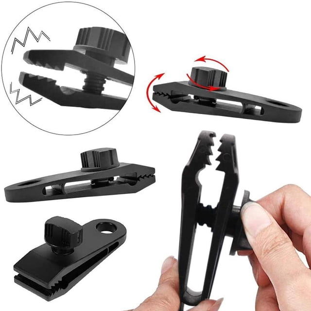 10 Uds Clip para lona tiendas Clip portátil impermeable instantánea abrazadera para toldo para cubierta de barco toldo