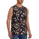 thumbnail image 2 of Fotbe Daisies Flowers Men's Camiseta sin Mangas Estampada para Hombres, Playera Casual para Gimnasio, Entrenamiento, Playa-Large, 2 of 7