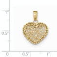 thumbnail image 2 of Beautiful 14K Polished Wire Heart Pendant, 2 of 2