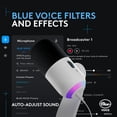 thumbnail image 4 of Micrófono dinámico para juegos Logitech G Yeti GX RGB, micrófono para podcast con LIGHTSYNC, Blue VO!CE, control G HUB, conexión USB (blanco), 4 of 5