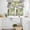 Green, variant on Burnt Orange Grey Kitchen Curtains Sets for Windows 24 Inch Length, Abstract Modern Oil Painted Geometric Rod Pocket Window Treatments Tier Curtains and Valances Set for Bedroom/Bathroom