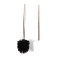 thumbnail image 4 of Escobillero de repuesto, escobilla de baño negra, con mango de acero inoxidable, juego de 4 escobilla de repuesto, tipo económico, plástico acero inoxidable, 35cm, blanco JM MX-0139761FYD, 4 of 4