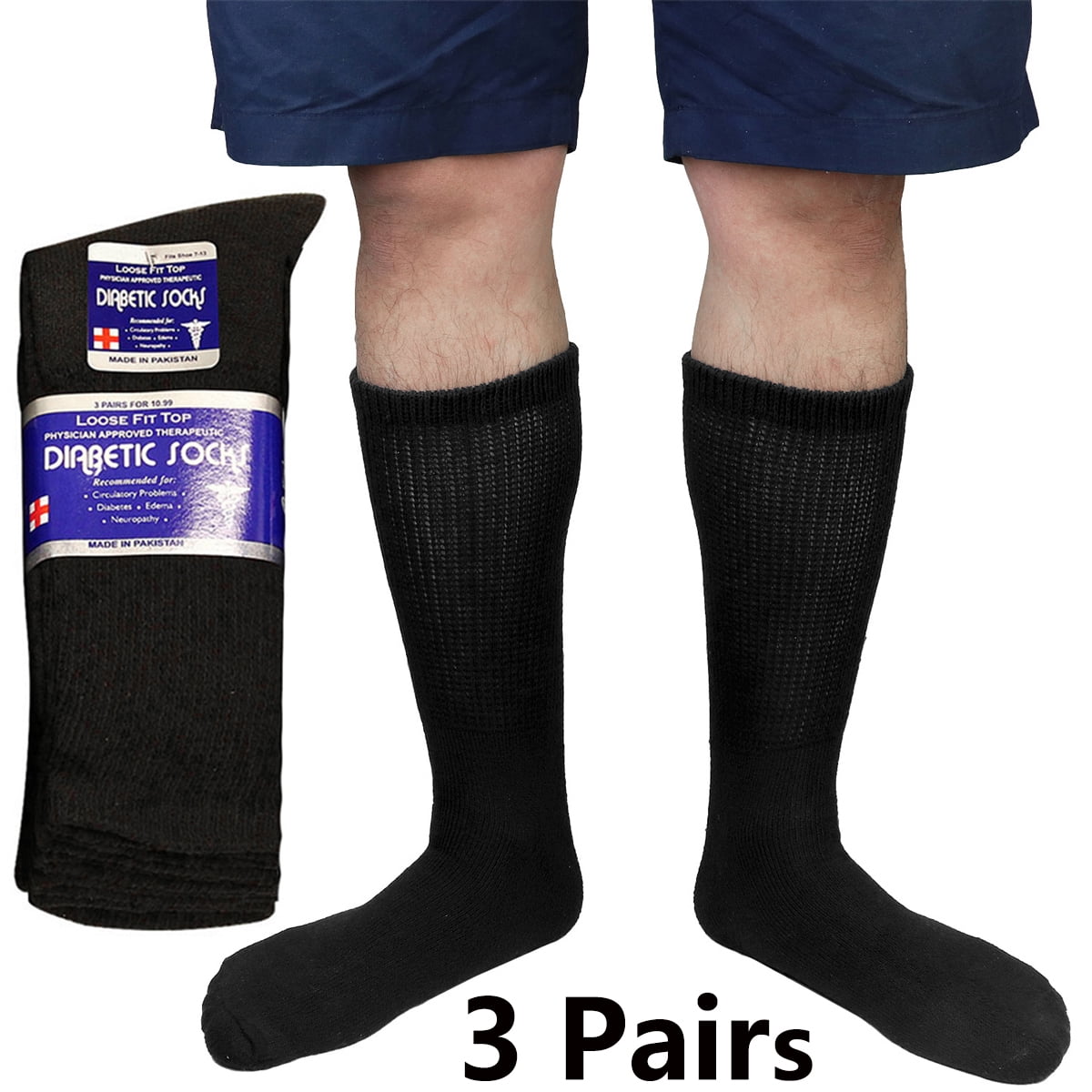 Falari Men Women Diabetic Crew Socks Physicians Approved & Doctor ...
