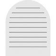 thumbnail image 4 of 14"W x 12"H Round Top Surface Mount PVC Gable Vent: Functional, w/ 2"W x 1-1/2"P Brickmould Frame, 4 of 13