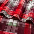 thumbnail image 5 of PAVILIA Christmas Throw Blanket | Holiday Christmas Red Fleece Blanket | Soft, Plush, Warm Winter Cabin Throw, 50x60 (Red Green Plaid), 5 of 9