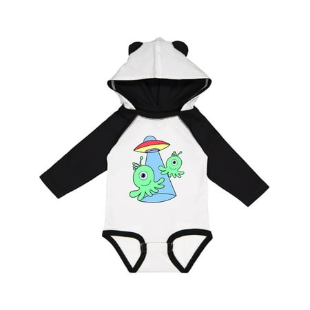 

Inktastic Aliens with Spaceship Illustration Gift Baby Boy or Baby Girl Long Sleeve Bodysuit