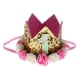 thumbnail image 3 of Diadema con corona dorada de flores para fiesta de cumpleaños, accesorios para el cabello BGold-1, 3 of 9
