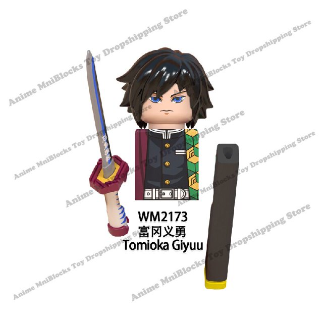 Demon Slayer bricks WM6116 WM6137 Mini ensamblar muñecas, figuras de juguete de acción, Tanjirou, Nezuko, Inosuke, Giyuu, Kyoujurou, bloques de construcción qym unisex
