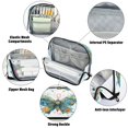 thumbnail image 4 of Standing Pencil Case with Base Large Capacity Stationery Pouch Pen Bag with Zipper for Women Men Intricately Butterfly, 4 of 7