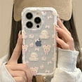 thumbnail image 2 of Designed for iPhone Case,2in1 Cute Bow Bear Cake Pattern Camera Lens Protection Shockproof Protective Cover Phone Case (iPhone 14 Pro,Pink), 2 of 6