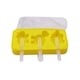 thumbnail image 1 of Wosthever Bonito molde para helado, moldes de silicona resistentes al calor, 3 ranuras, moldes antiadherentes de animales de grado alimenticio, Almacenamiento y organización del hogar Amarillo, 1 of 6