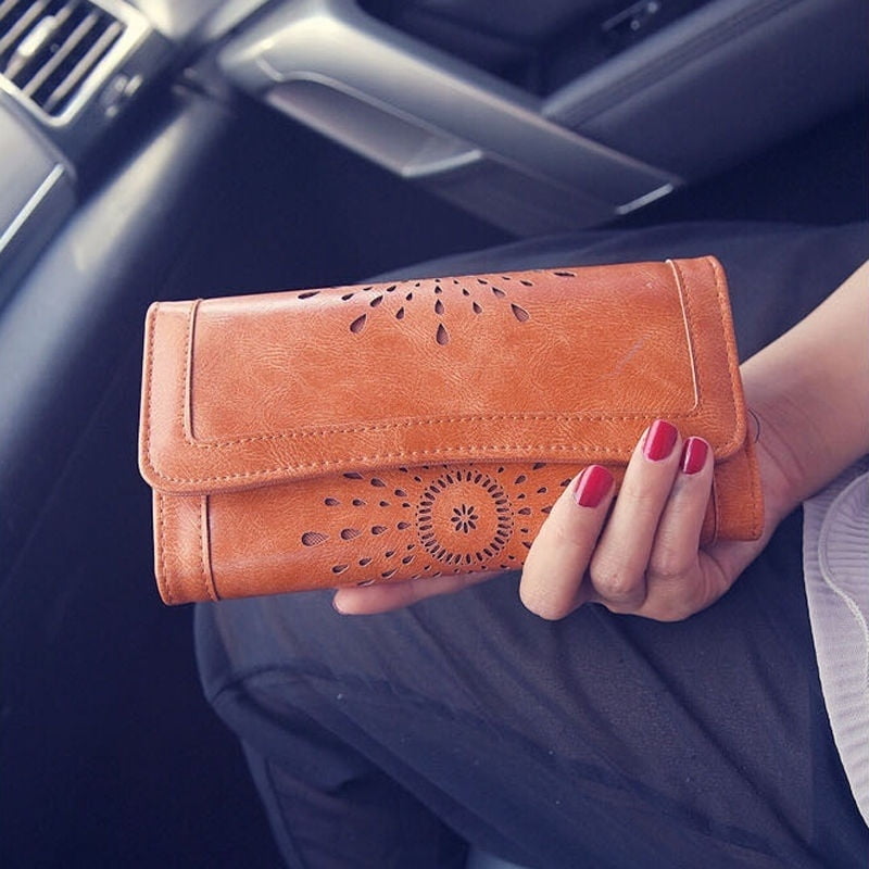 boho leather wallets