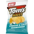 thumbnail image 6 of Tom's Potato Chips Waves, Vinegar and Salt, 2.5 oz Snack Bag, 6 of 8