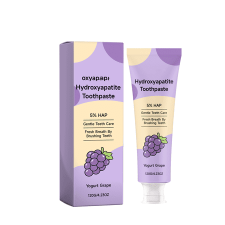 potrochi Beauty and Personal Care for Women Fluoride Free Hydroxyapatite Toothpaste For Children Xylitol Toothpaste Natural Yogurt With Grape White