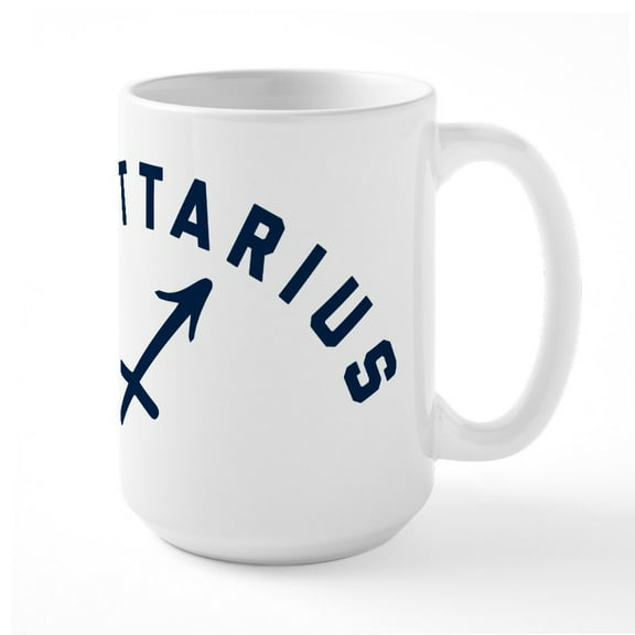 CafePress - Sagittarius - 15 oz Ceramic Large White Nolvety Mug
