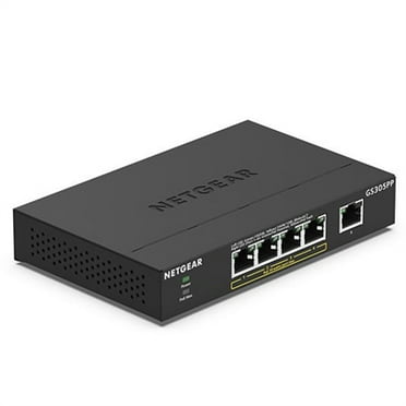 Netgear 5-Port Gigabit Ethernet SOHO Unmanaged Switch with 4 Ports PoE  (83W) - 5 Ports - Gigabit Ethernet - 10/100/1000Base-T - 2 Layer Supported - 85.77 W Power Consumption - 83 W PoE Budget - Tw...
