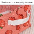 thumbnail image 2 of LCXmlly Desktop Storage Basket Folding Cartoon Print Storage Box Deep Fabric Makeup Basket with Handle, 2 of 6