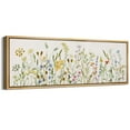 thumbnail image 2 of IDEA4WALL Extra Large Framed Canvas Print Wall Art Wildflower Whimsy Delicate Classic Art Watercolor Botanical Vintage Wall Decor Oversized Watercolor Artwork Relax/Calm for Living Room - 60"x20", 2 of 5