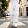 thumbnail image 7 of Active Athletic Casual Jogger Running Sweatpants Men Wide Leg Elastic Waist Drawstring Athletic Loose Jogger Outdoor Travel, 7 of 7