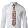 thumbnail image 2 of Naloa Easter Eggs Print Solid Color Tie Formal Necktie for Men，Suitable for business, daily life, work, 2 of 5
